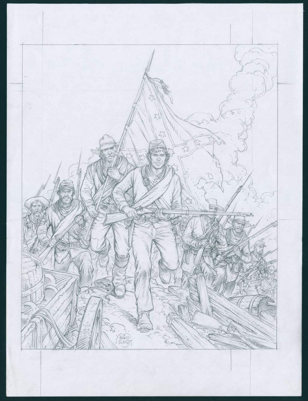 Crayonné original pour la couverture - Michel Blanc-Dumont - Crayon sur papier - 5129