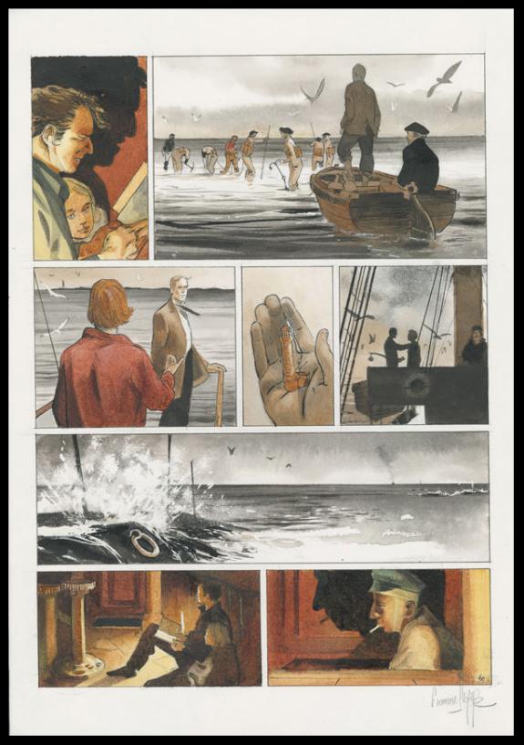 Planche originale n°60 - Emmanuel Lepage - Encre de Chine et aquarelle sur papier - 4649