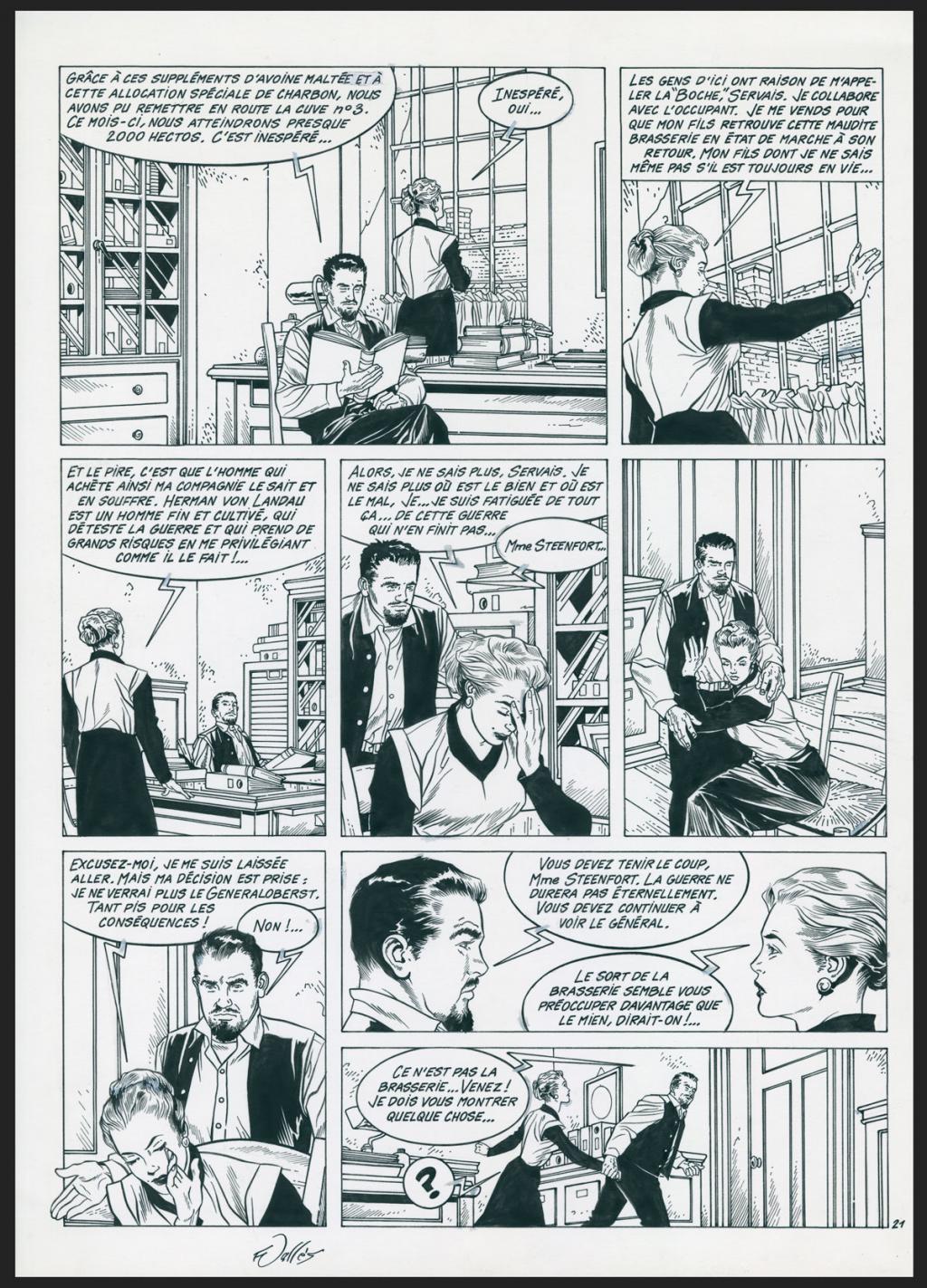 Planche originale n°21 - Francis Vallès - Encre de Chine sur papier - 4380