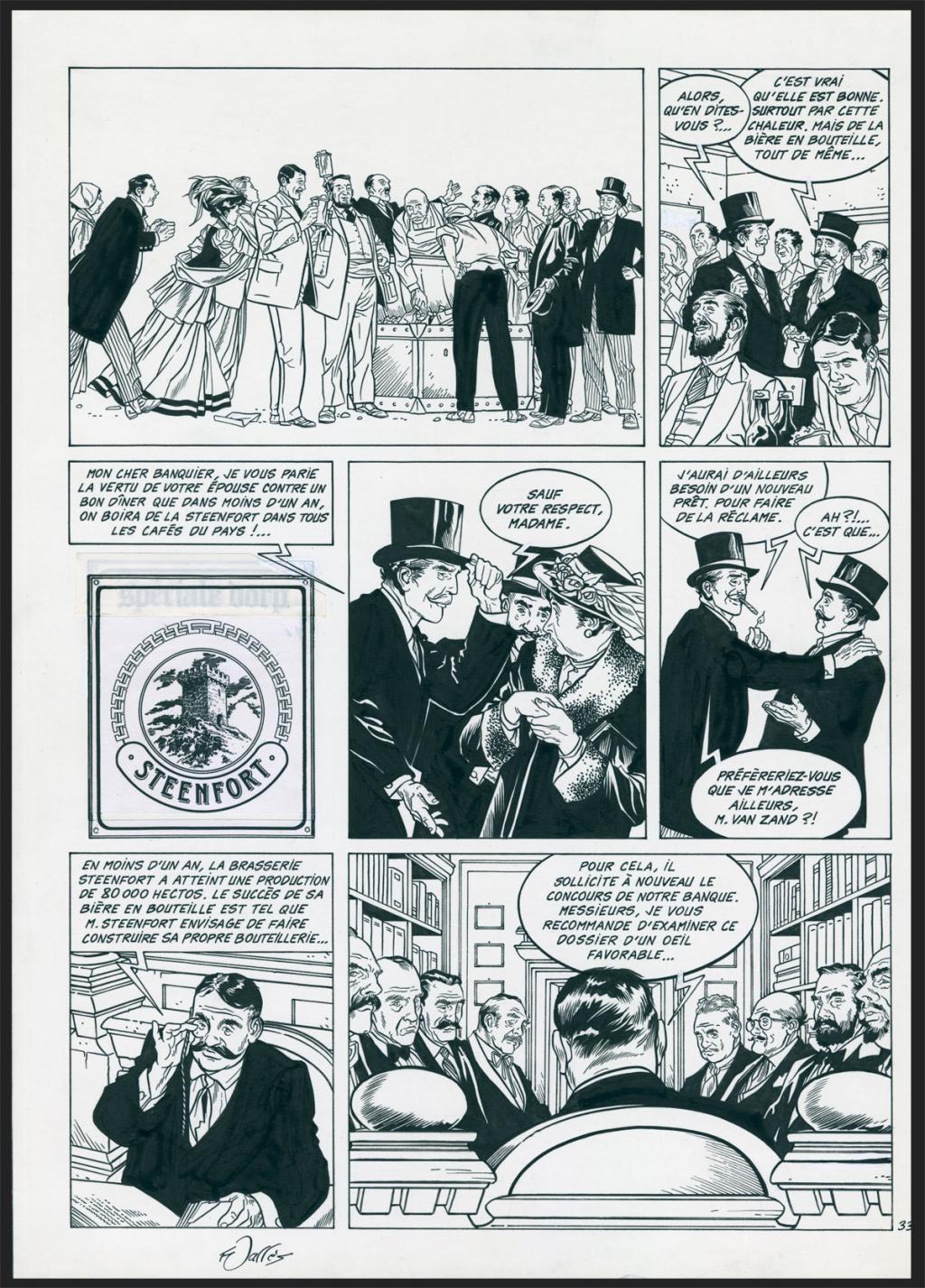 Planche originale
N° 33 - Francis Vallès - Encre de Chine sur papier - 6245