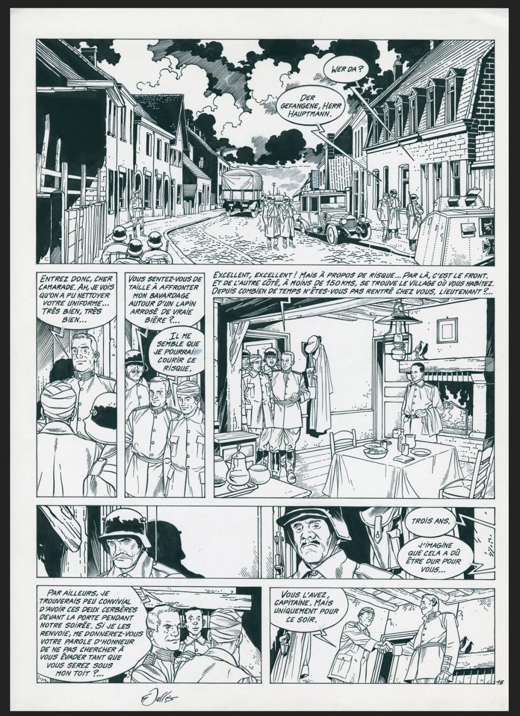 Planche originale n°16 - Francis Vallès - Encre de Chine sur papier - 4382