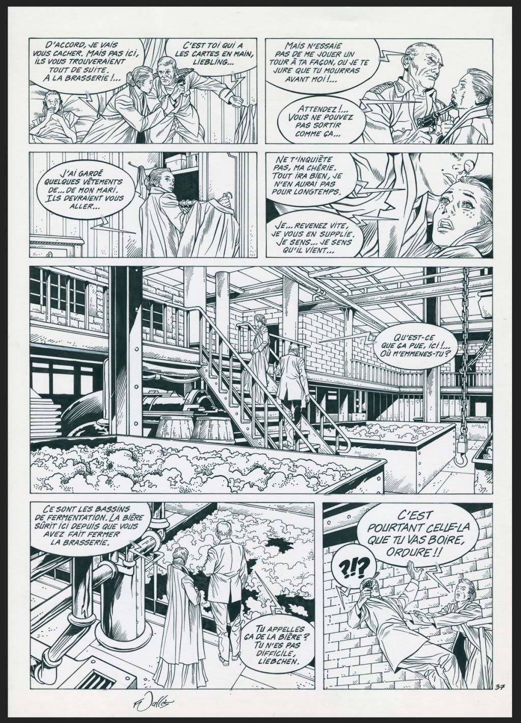 Planche originale n°37 - Francis Vallès - Encre de Chine sur papier - 4865