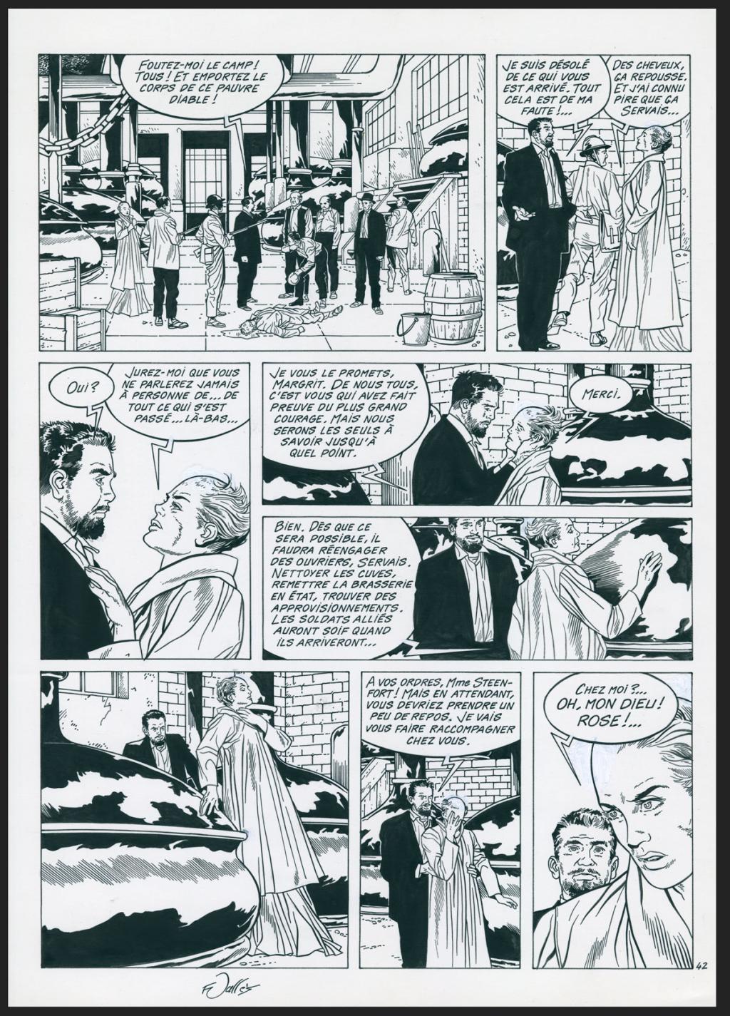 Planche originale n°42 - Francis Vallès - Encre de Chine sur papier - 4383