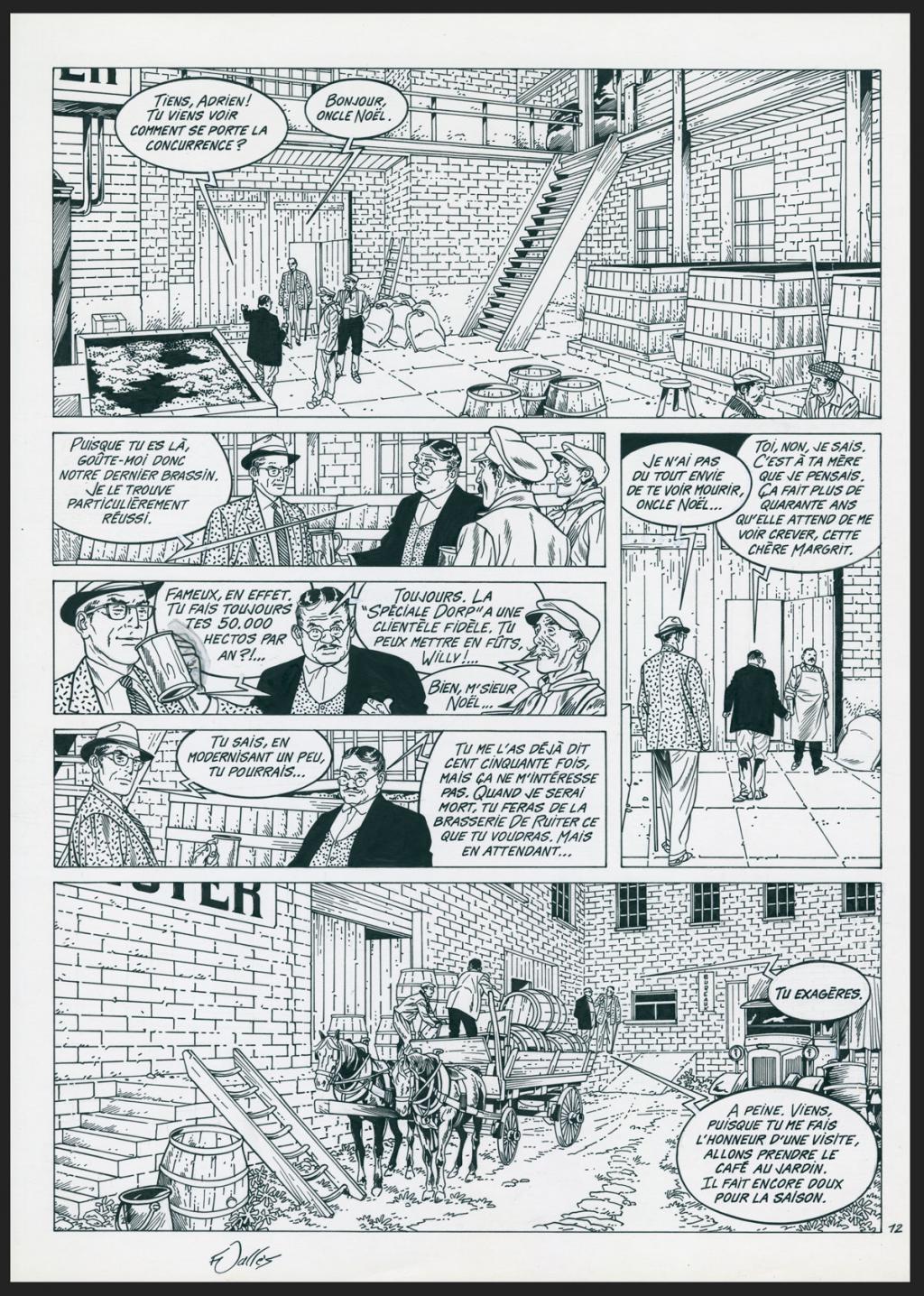 Planche originale n°12 - Francis Vallès - Encre de Chine sur papier - 4384