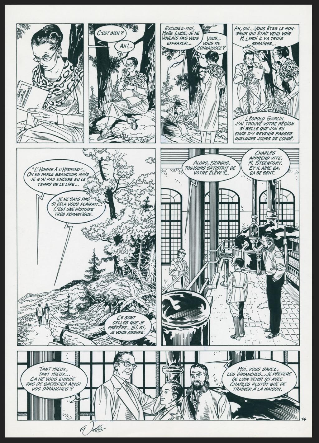 Planche originale n°14 - Francis Vallès - Encre de Chine sur papier - 4385