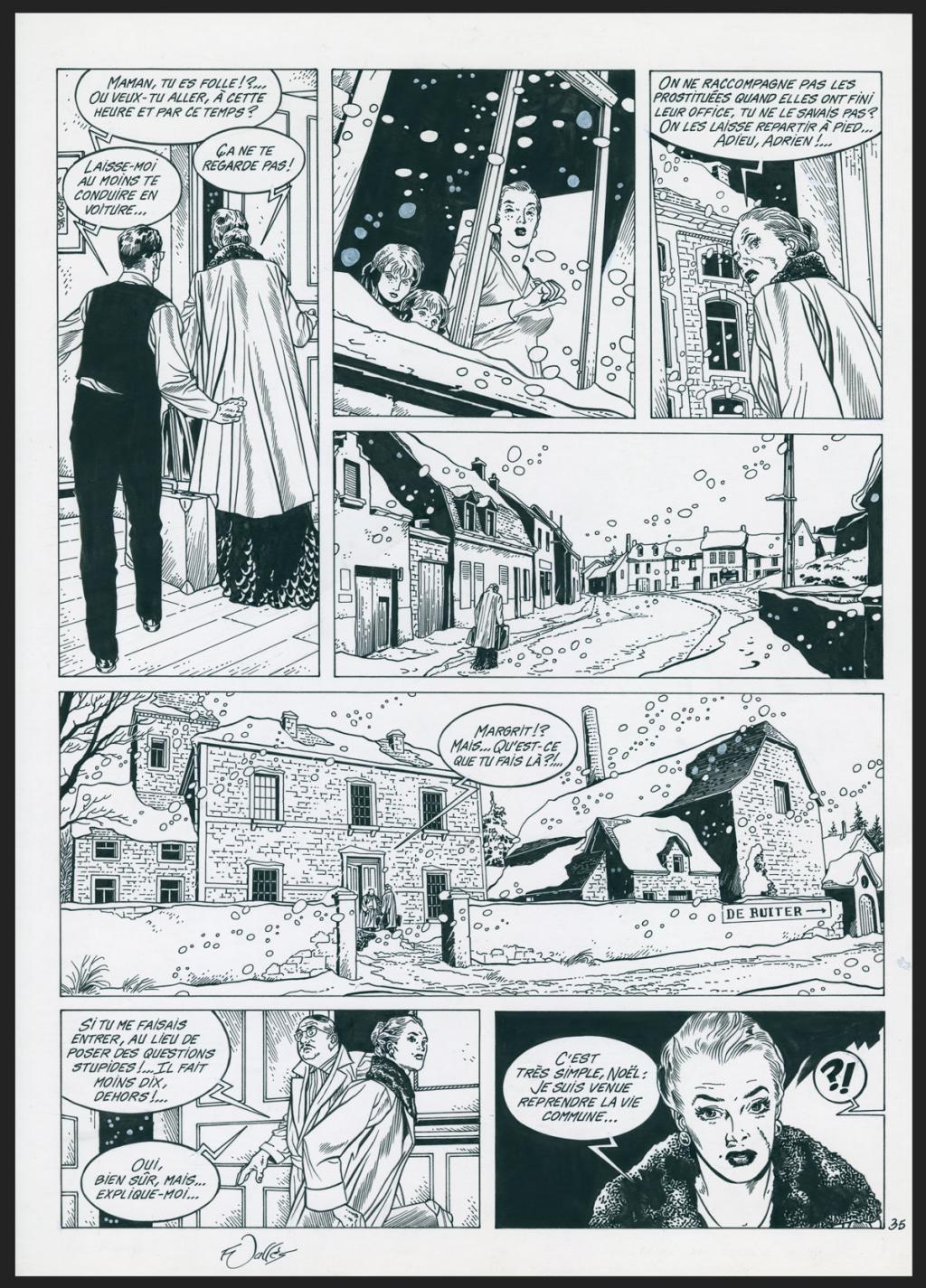 Planche originale n°35 - Francis Vallès - Encre de Chine sur papier - 4386