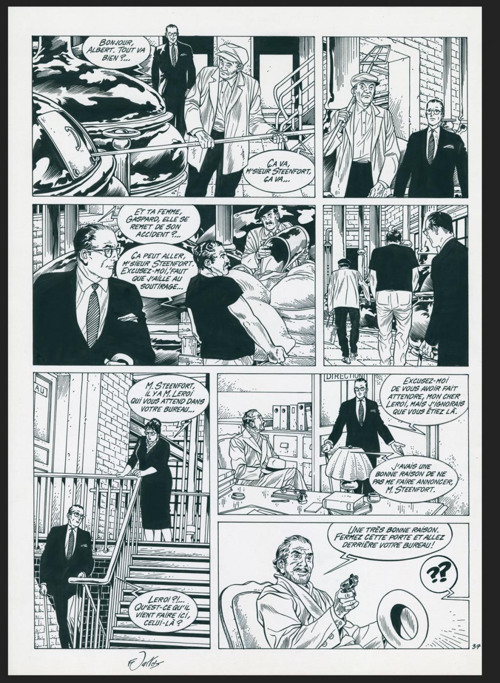 Planche originale n°37 - Francis Vallès - Encre de Chine sur papier - 4866