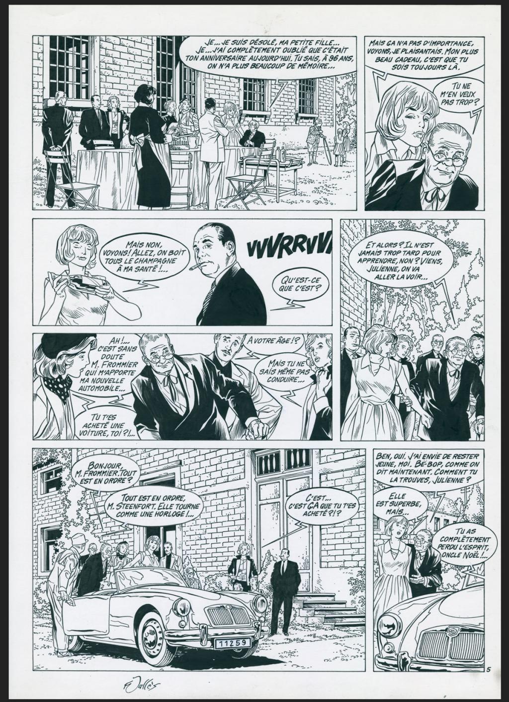 Planche originale n°5 - Francis Vallès - Encre de Chine sur papier - 4387