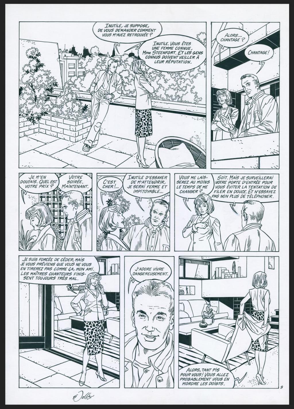 Planche originale n°9 - Francis Vallès - Encre de Chine sur papier - 4388