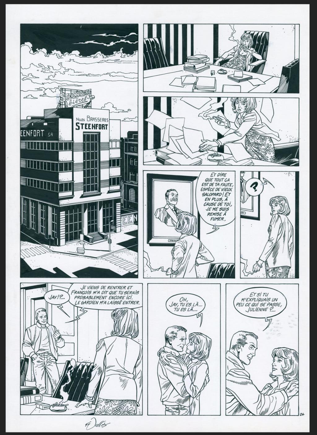 Planche originale n°24 - Francis Vallès - Encre de Chine sur papier - 4867