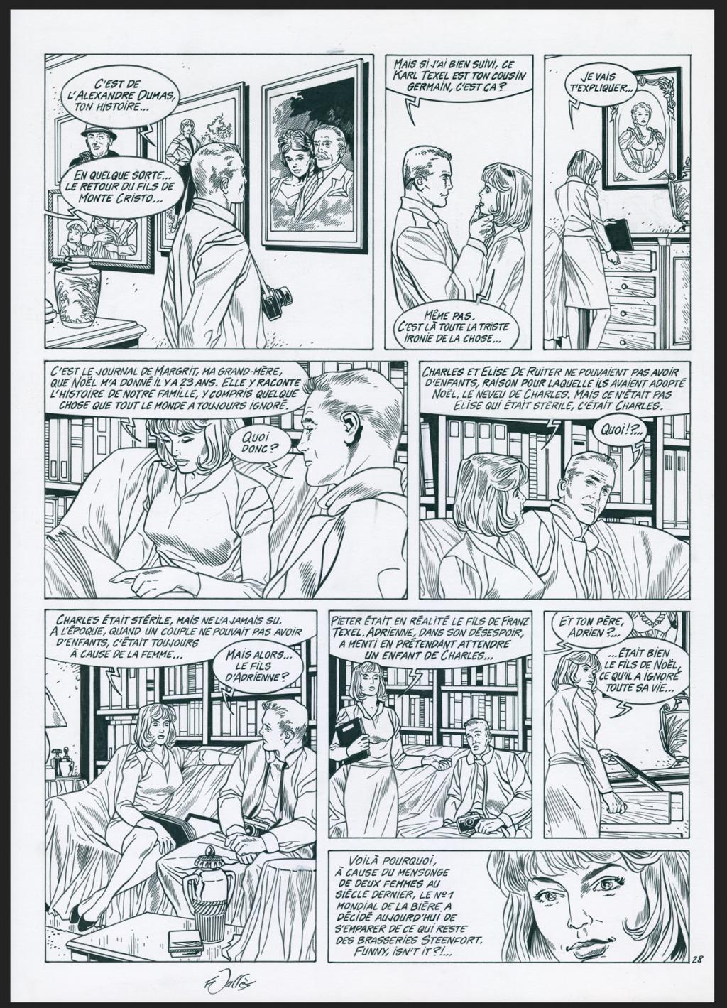 Planche originale n°28 - Francis Vallès - Encre de Chine sur papier - 4391