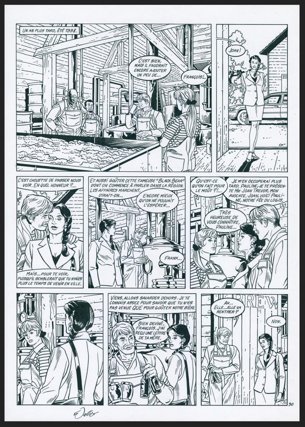 Planche originale n°30 - Francis Vallès - Encre de Chine sur papier - 4392