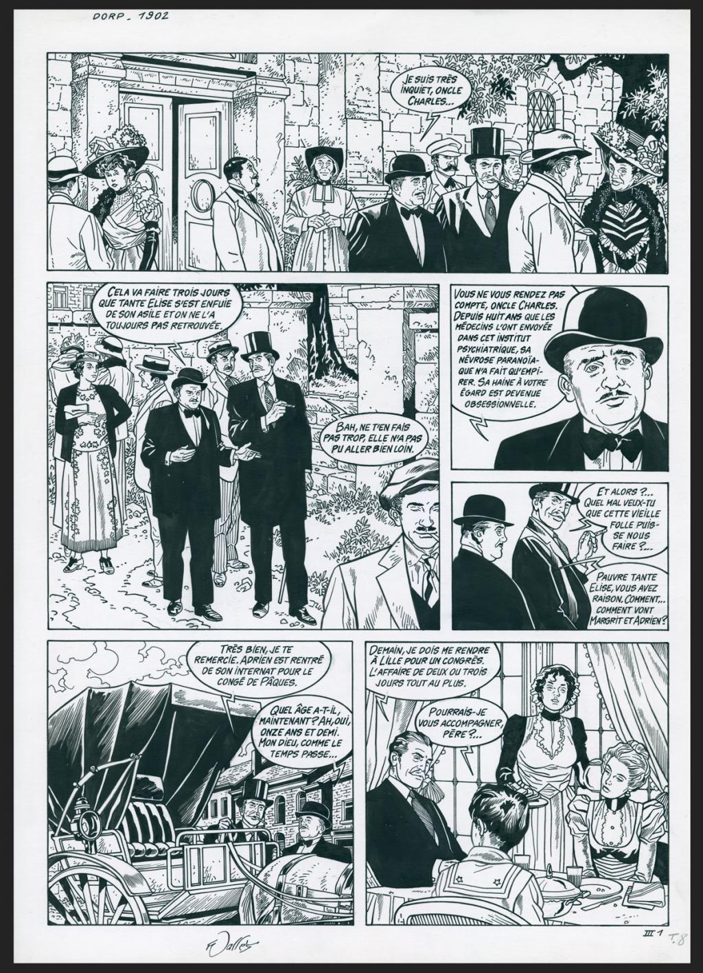 Planche originale n° III. 1 - Francis Vallès - Encre de Chine sur papier - 4393