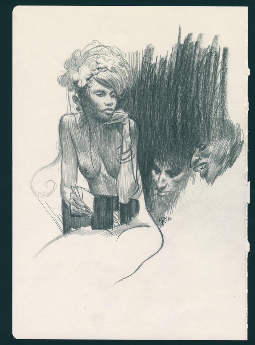 Illustration originale - Viktor Kalvachev - Mine de plomb sur papier - 4880