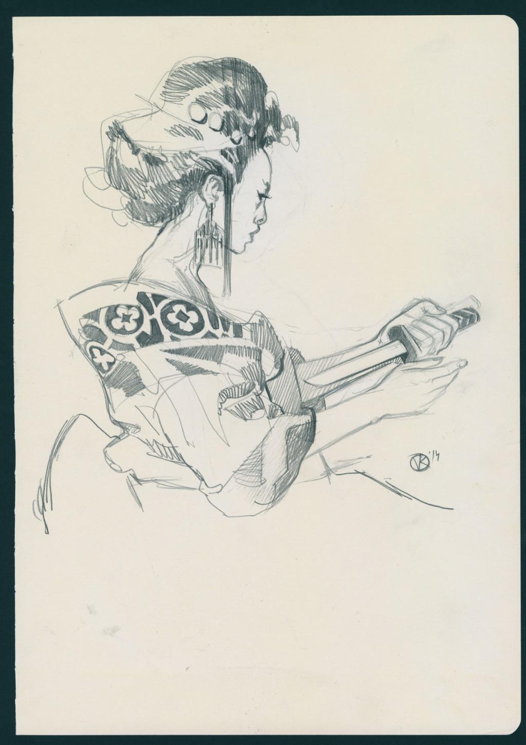 Illustration originale - Viktor Kalvachev - Mine de plomb sur papier - 4597