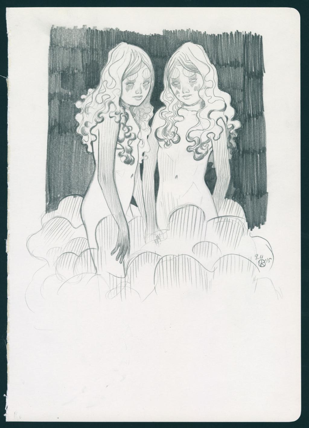 Illustration originale - Viktor Kalvachev - Mine de plomb sur papier - 5105