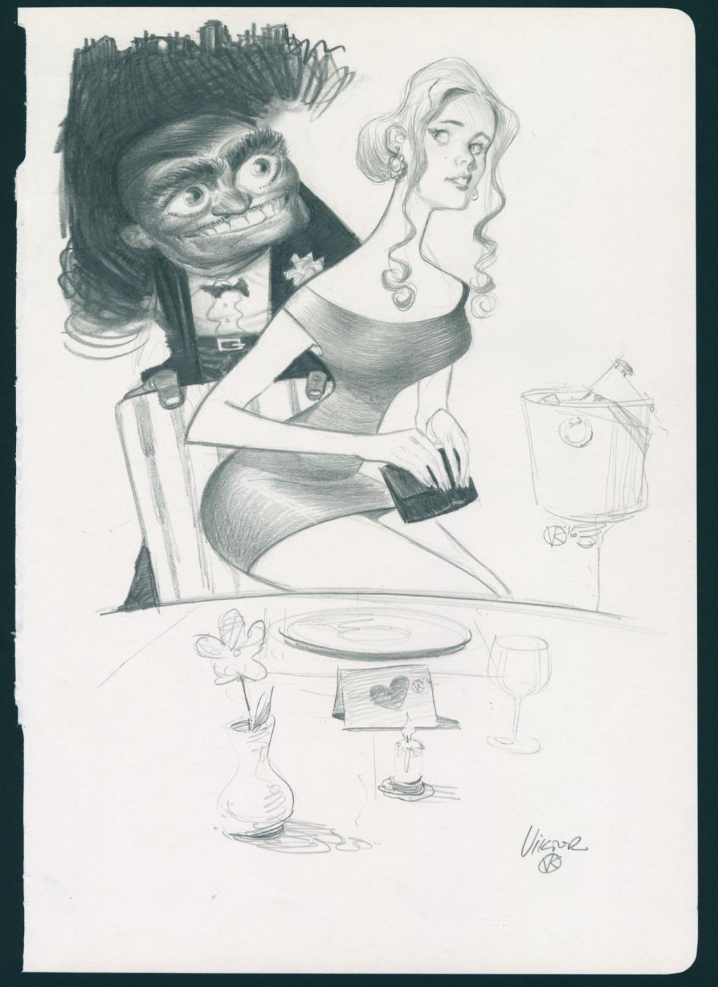 Illustration originale - Viktor Kalvachev - Mine de plomb sur papier - 4593