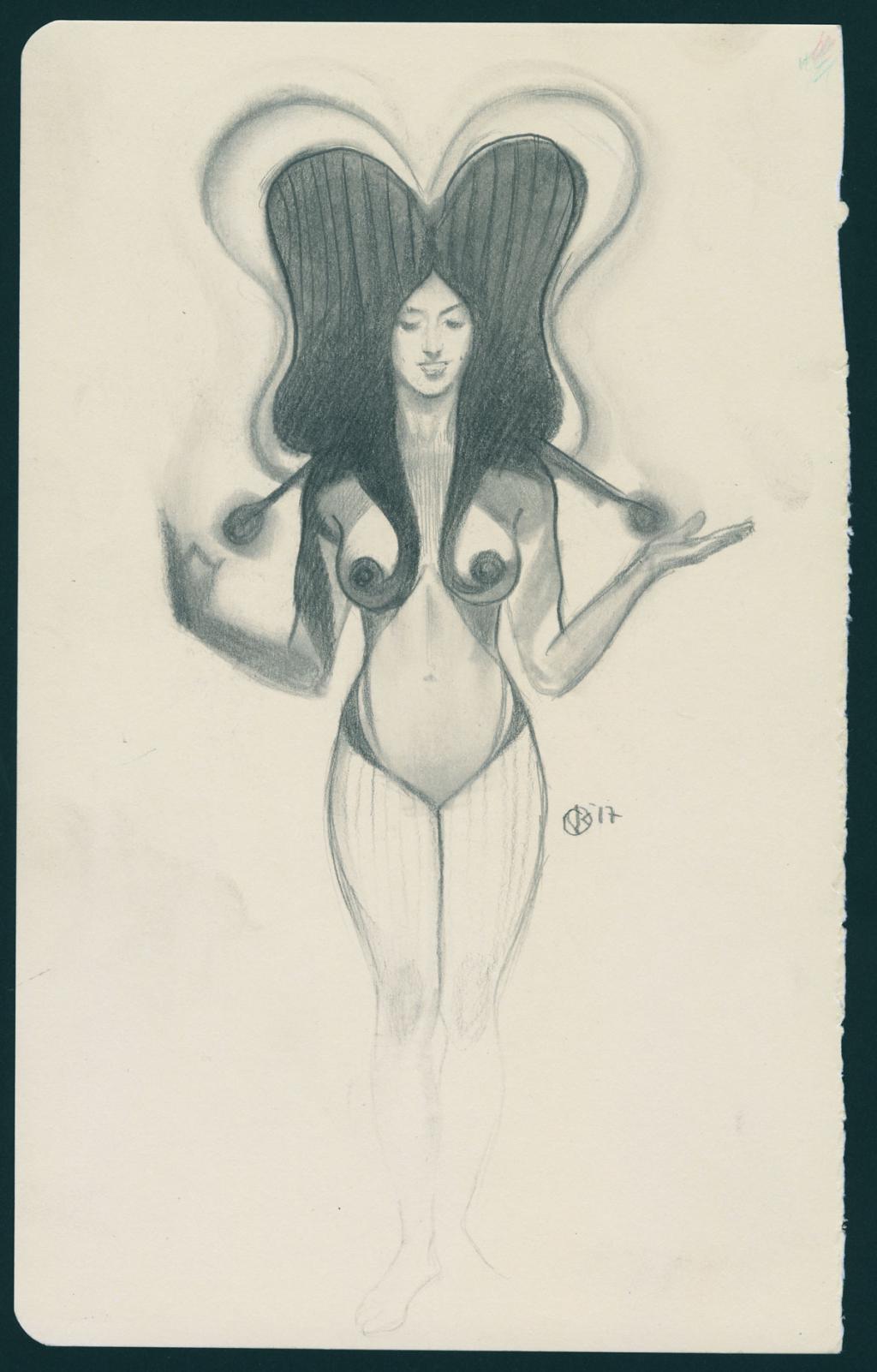 Illustration originale - Viktor Kalvachev - Mine de plomb sur papier - 6063