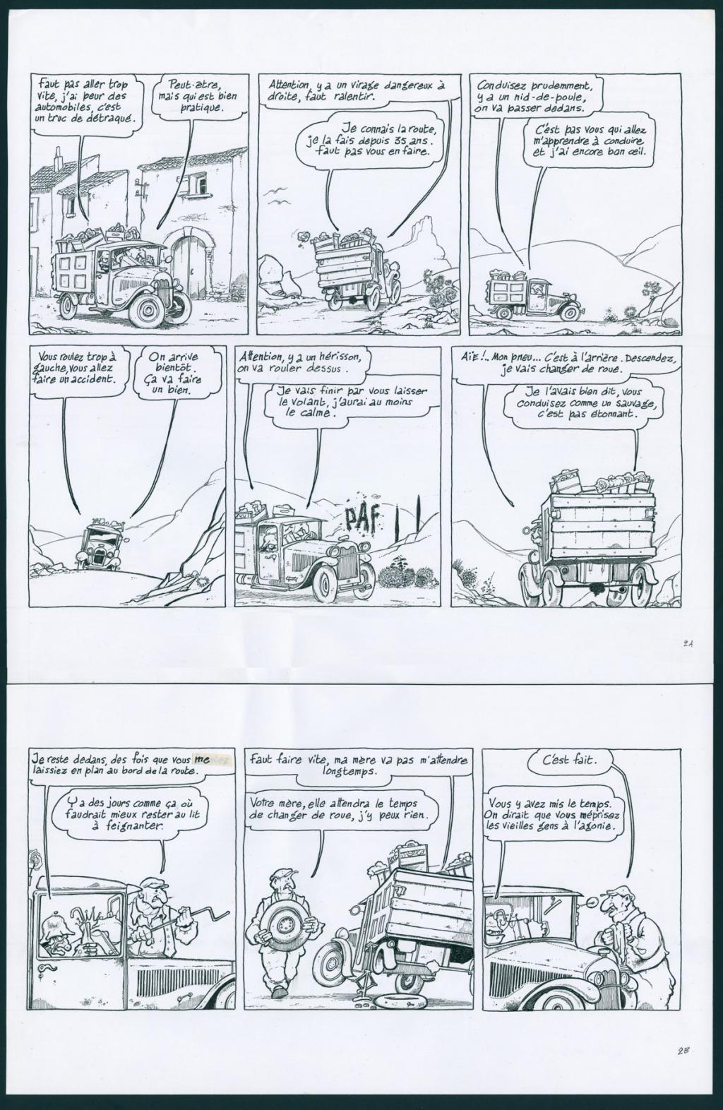 Histoire complète en 4 pages L'Escapade - La Baguenaude - Lelong - Encre de Chine sur papier - 5792