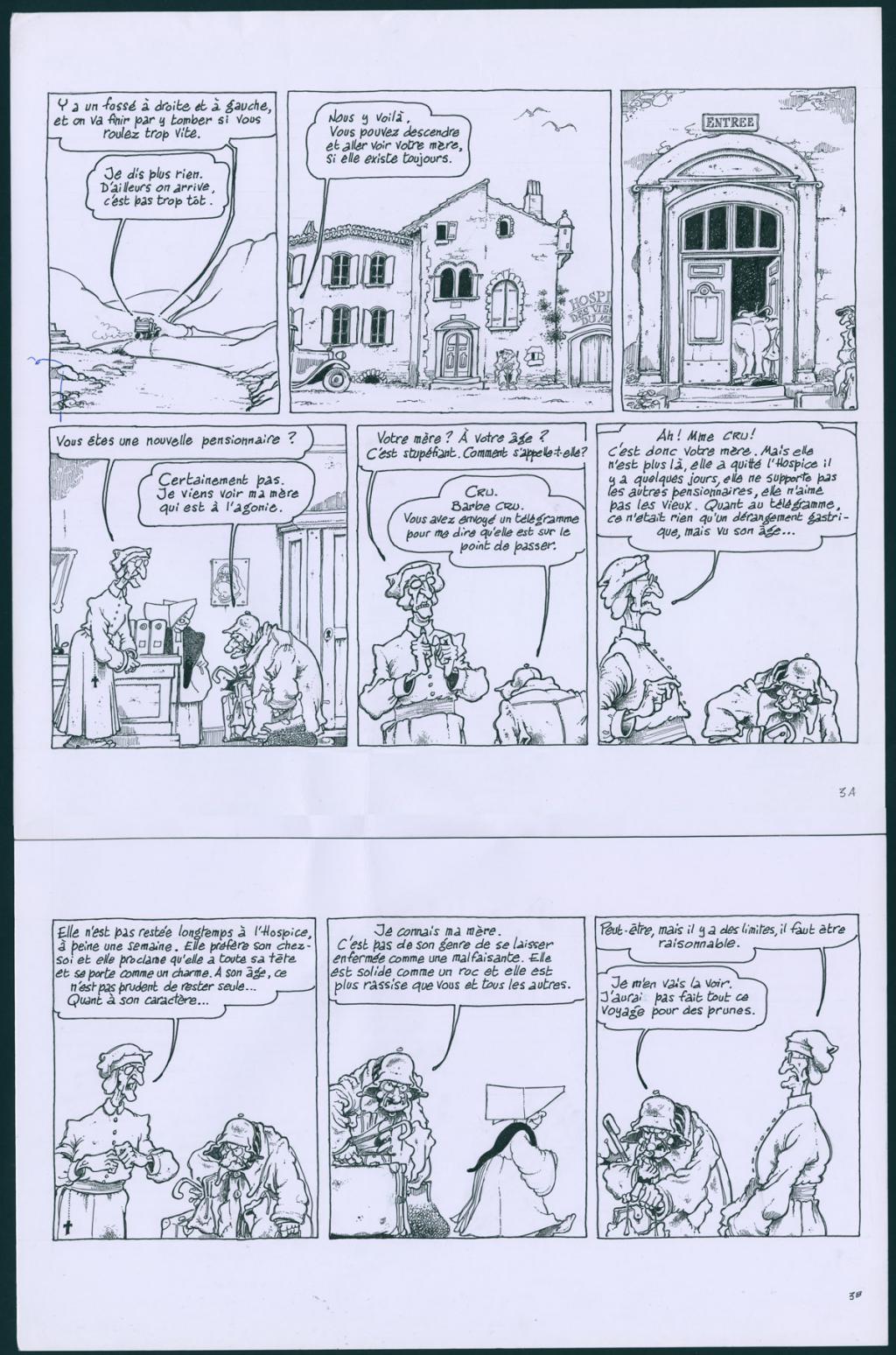 Histoire complète en 4 pages L'Escapade - La Baguenaude - Lelong - Encre de Chine sur papier - 5792