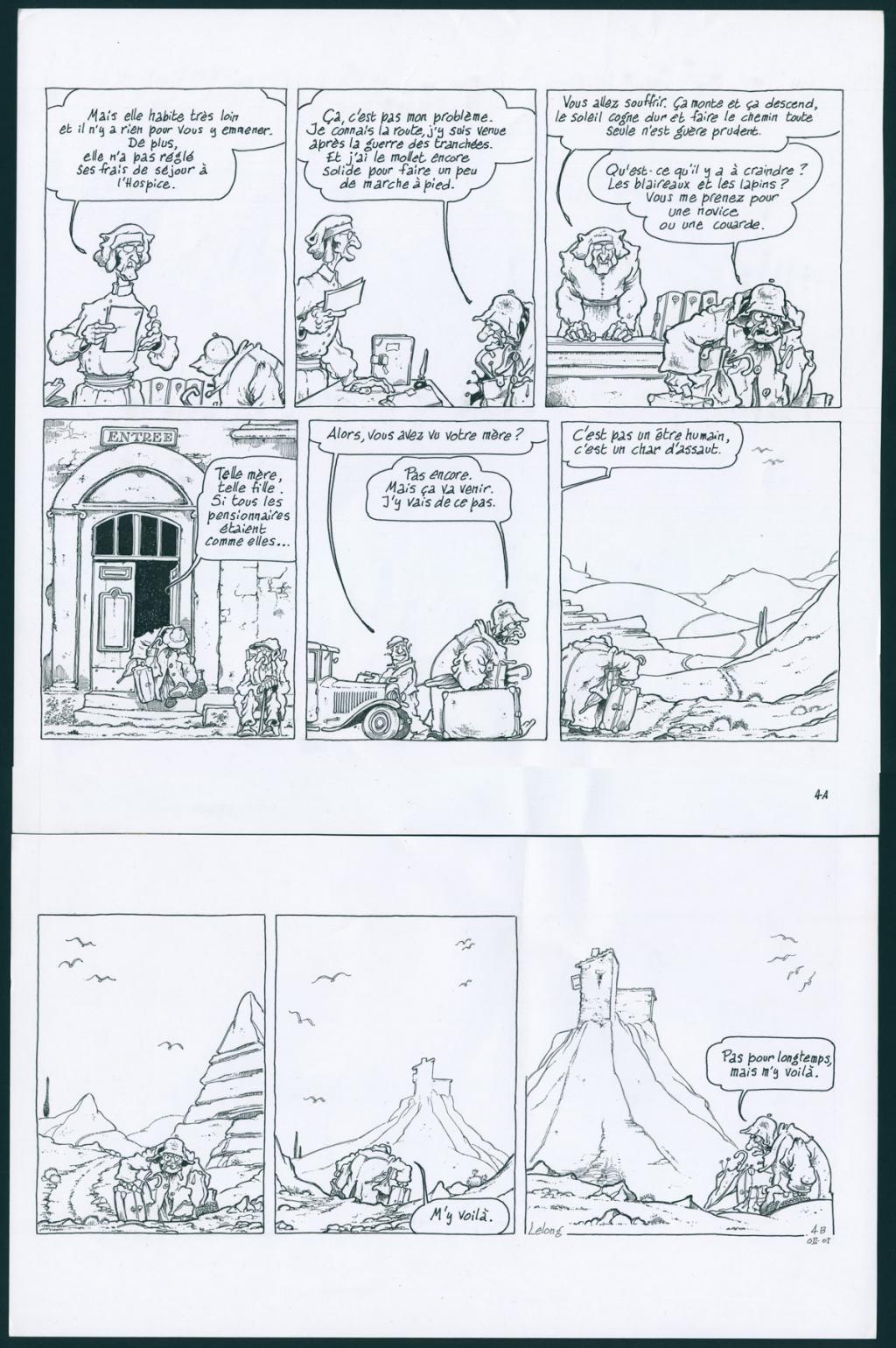 Histoire complète en 4 pages L'Escapade - La Baguenaude - Lelong - Encre de Chine sur papier - 5792