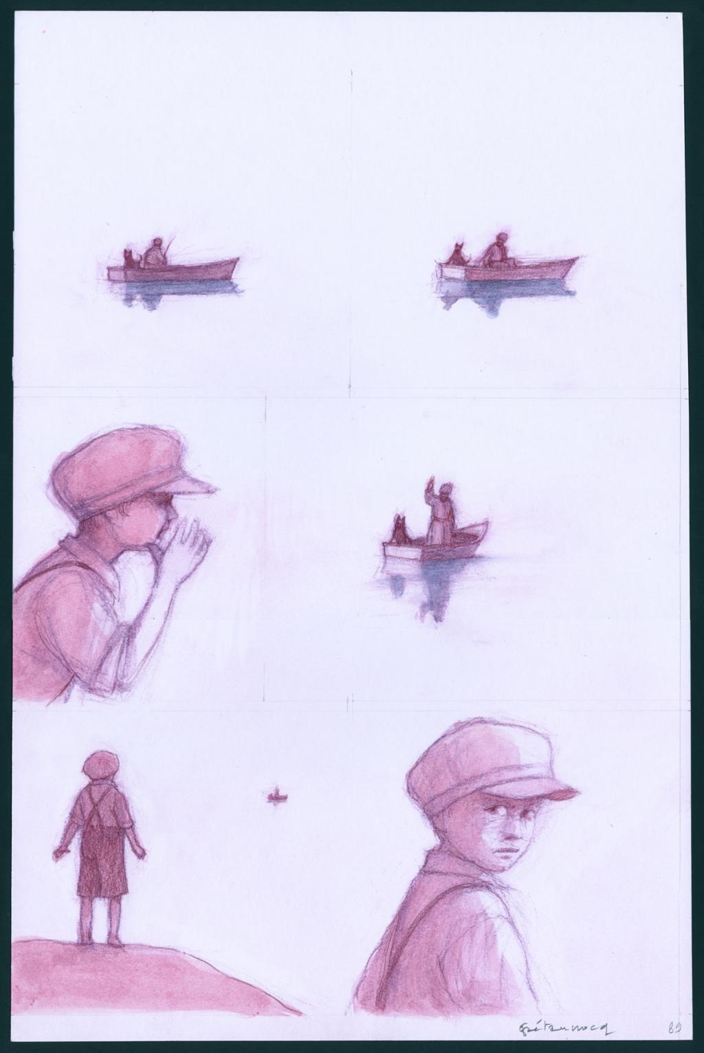 Planche originale
N° 89 - Gaetan Nocq - Acrylique et crayons de couleur - 4591