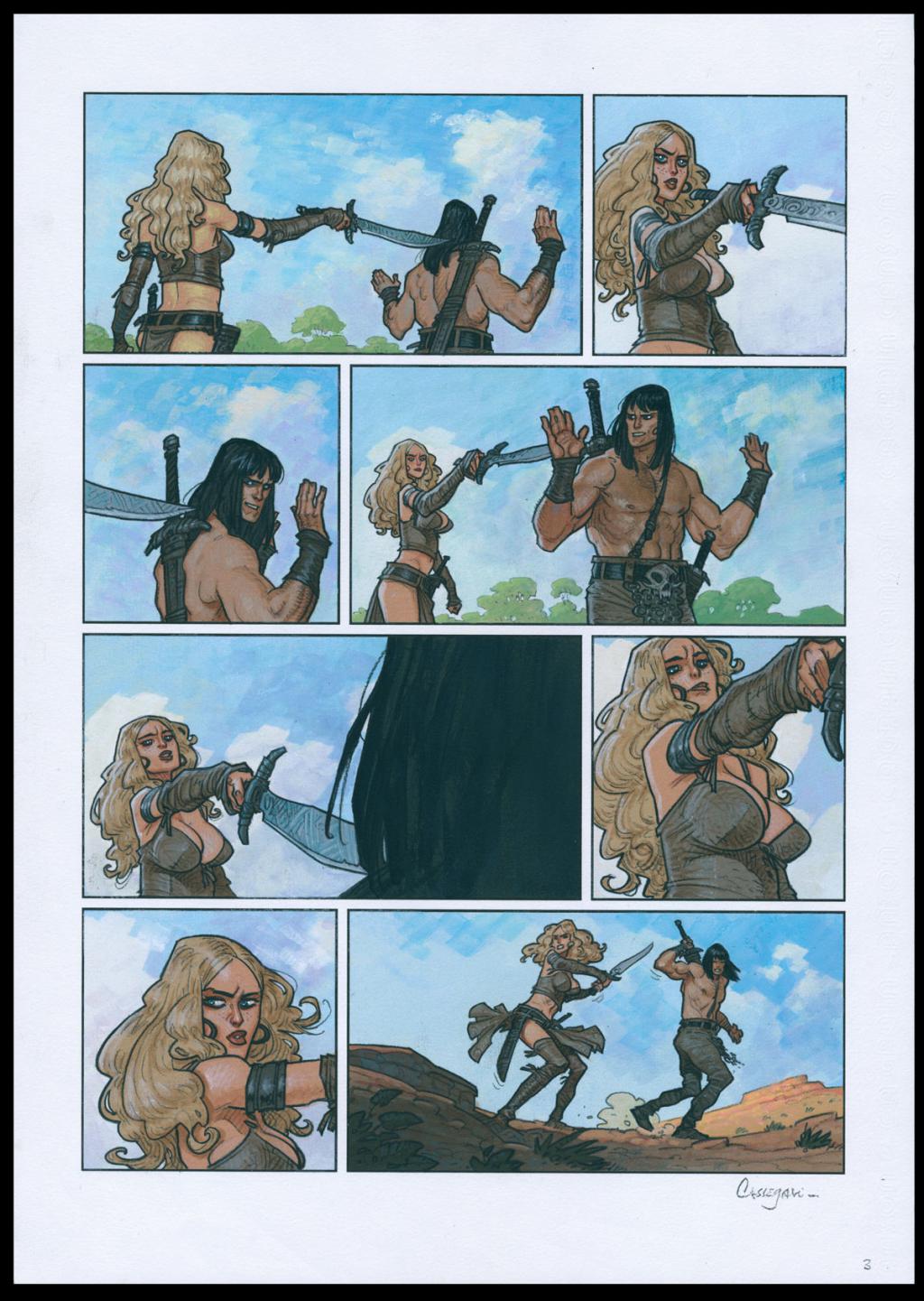 Planche originale n°3 - Didier Cassegrain - Technique mixte - 6436