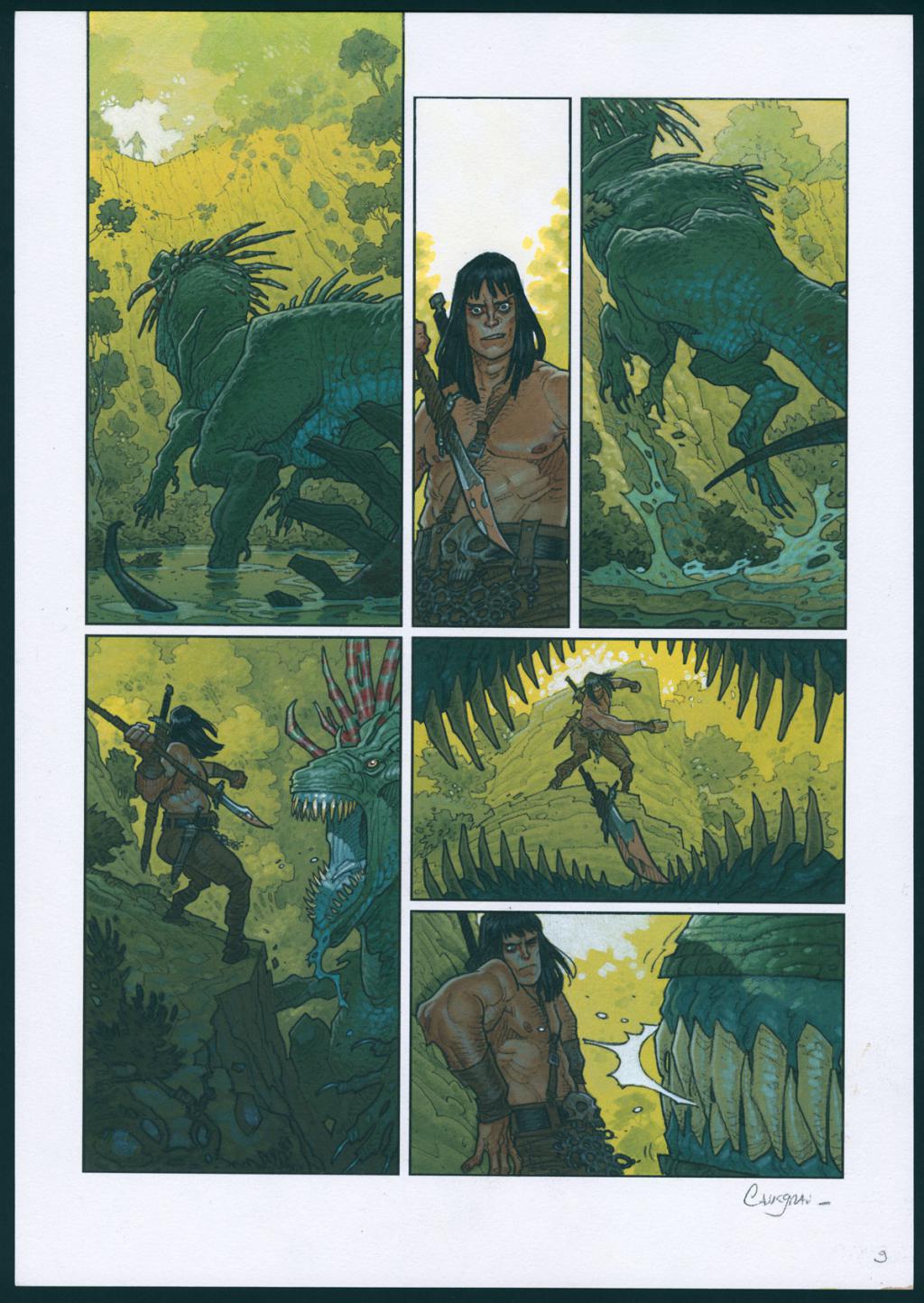 Planche originale n°9 - Didier Cassegrain - Technique mixte - 4570