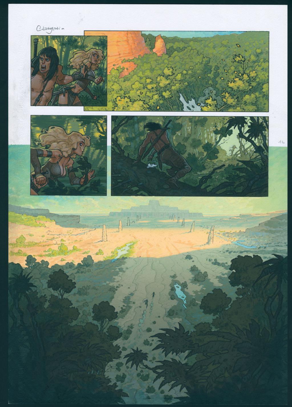 Planche originale n°12 - Didier Cassegrain - Technique mixte - 4567