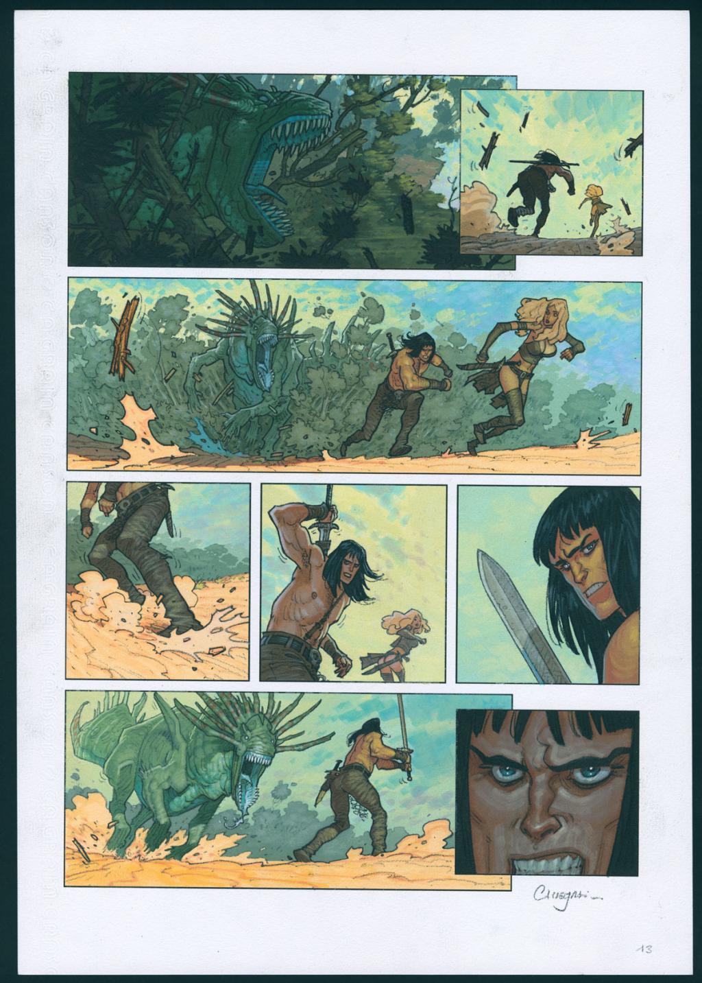 Planche originale n°13 - Didier Cassegrain - Technique mixte - 6434