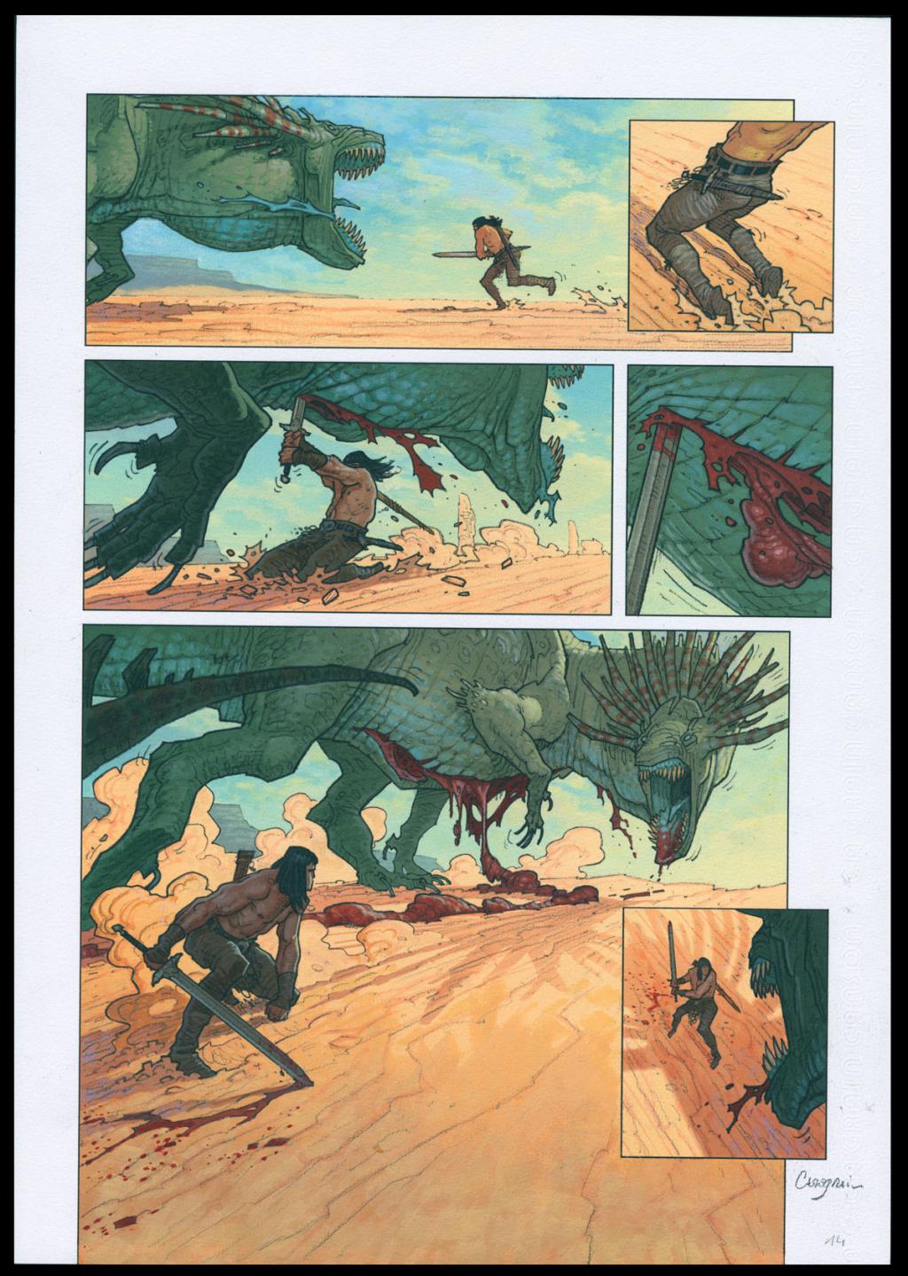 Planche originale n°14 - Didier Cassegrain - Technique mixte - 4566