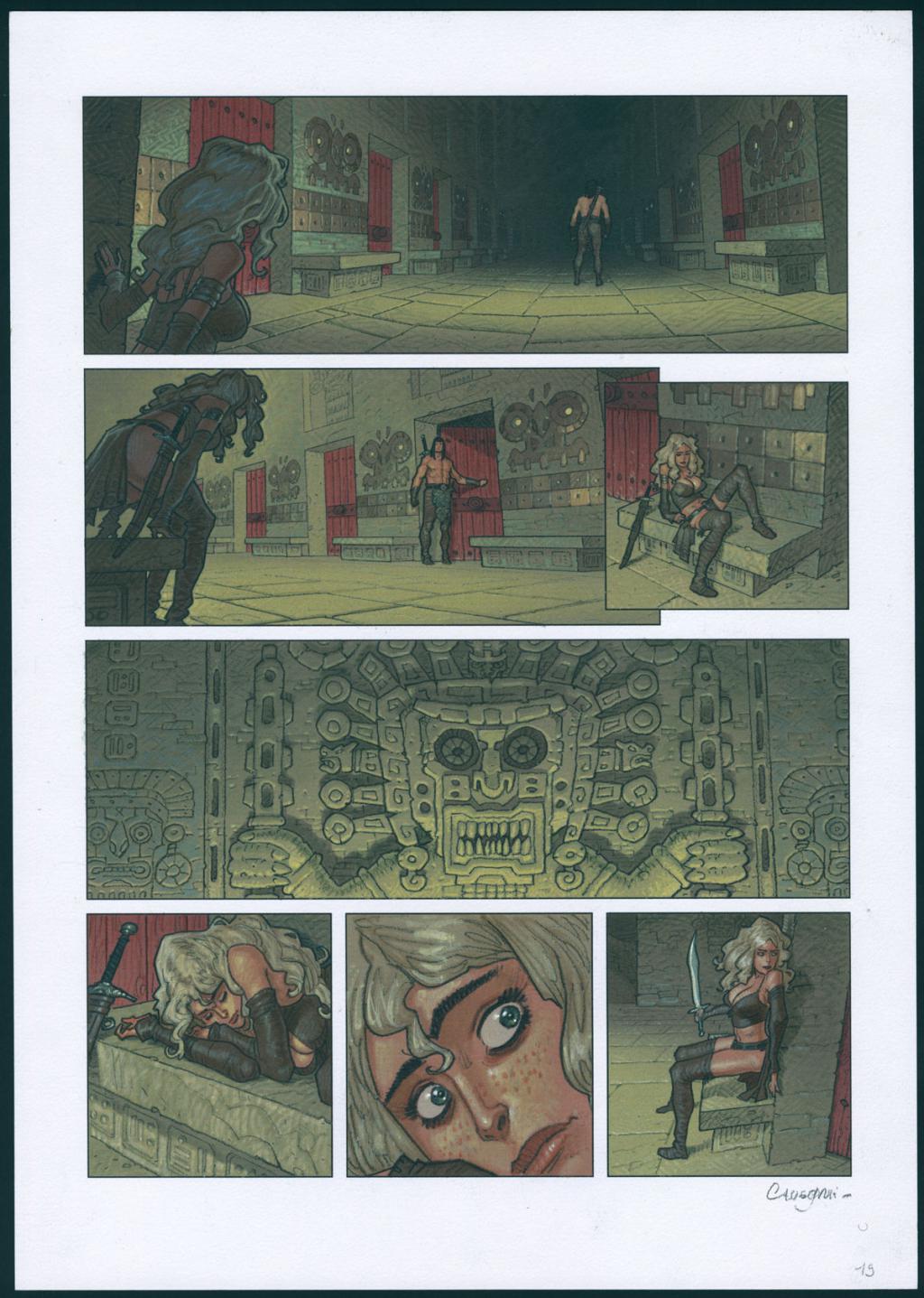 Planche originale n°19 - Didier Cassegrain - Technique mixte - 4565