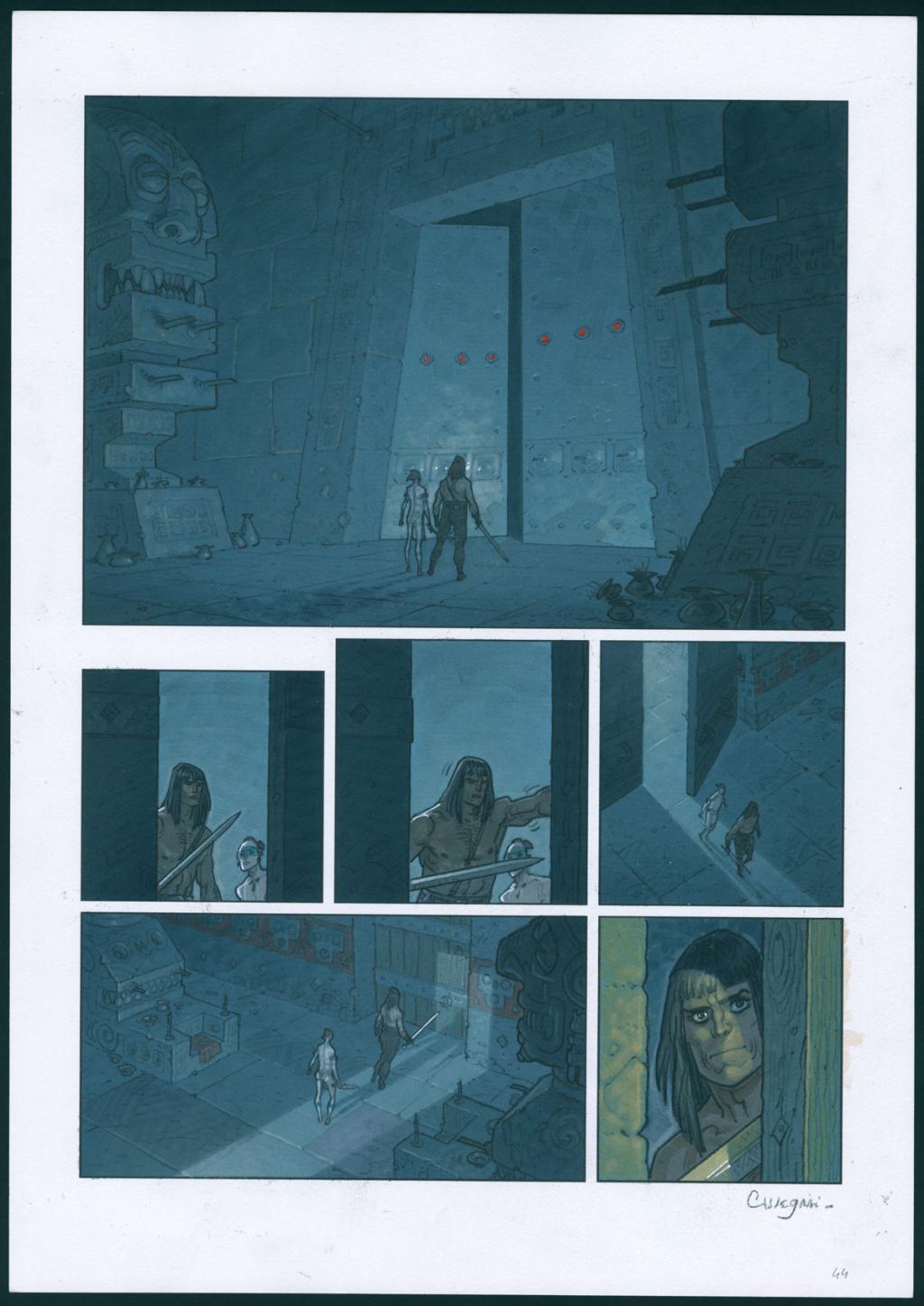 Planche originale n°44 - Didier Cassegrain - Technique mixte - 5632