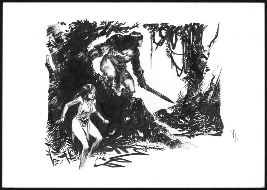 Illustration originale - Virginie Augustin - Encre de Chine sur papier - 4939