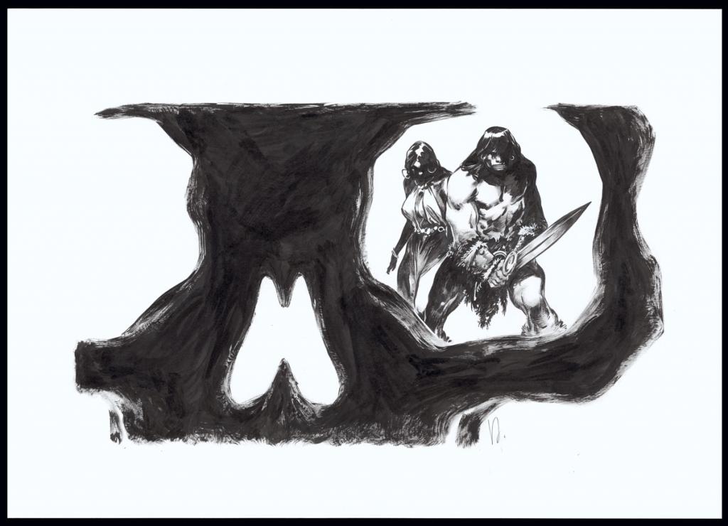 Illustration originale - Virginie Augustin - Encre de Chine sur papier - 4558