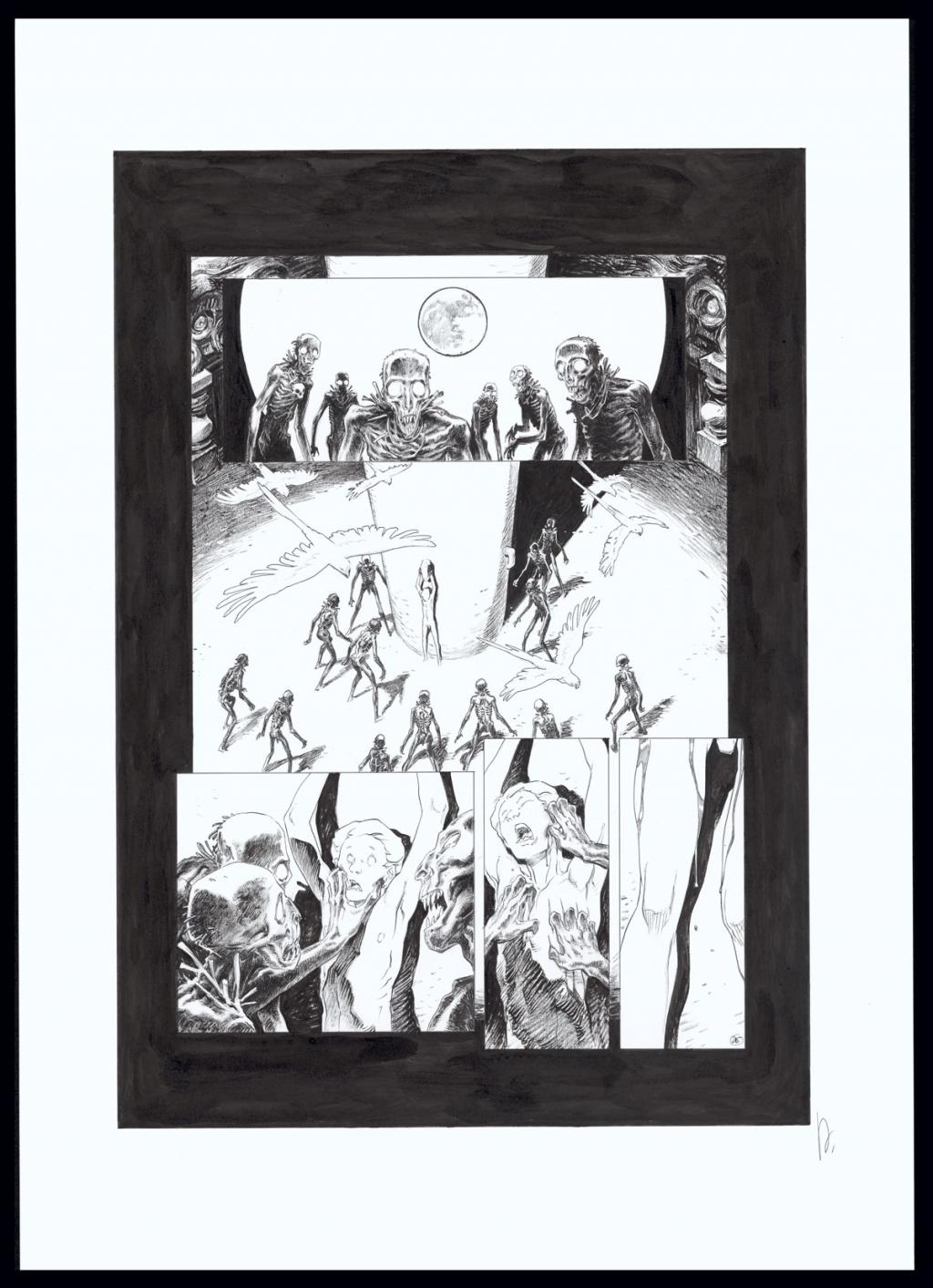 Planche originale n°25 - Virginie Augustin - Encre de Chine sur papier - 4937