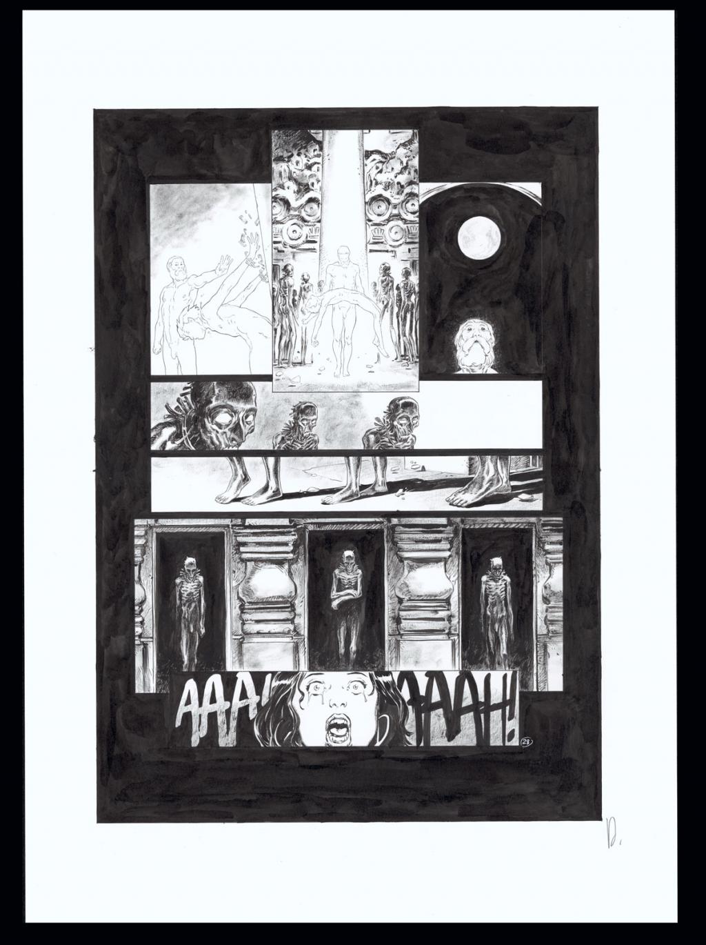 Planche originale n°28 - Virginie Augustin - Encre de Chine sur papier - 4555