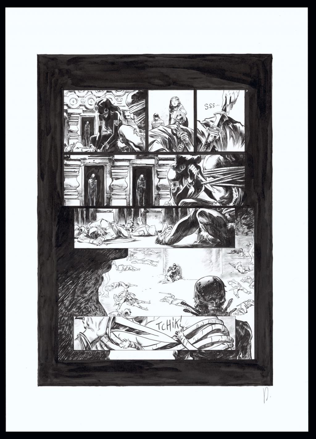 Planche originale n°46 - Virginie Augustin - Encre de Chine sur papier - 4554