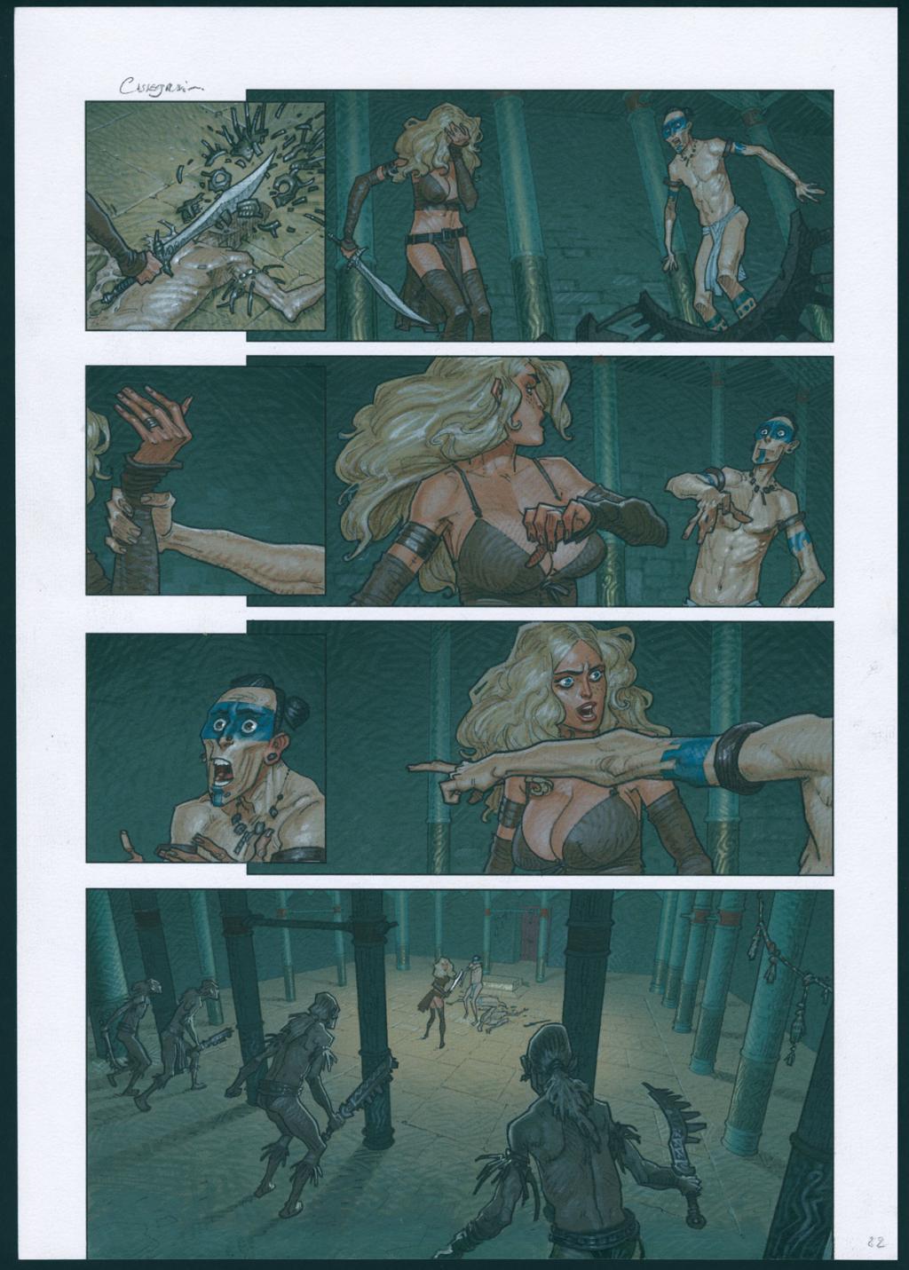 Planche originale n°22 - Didier Cassegrain - Technique mixte - 4755