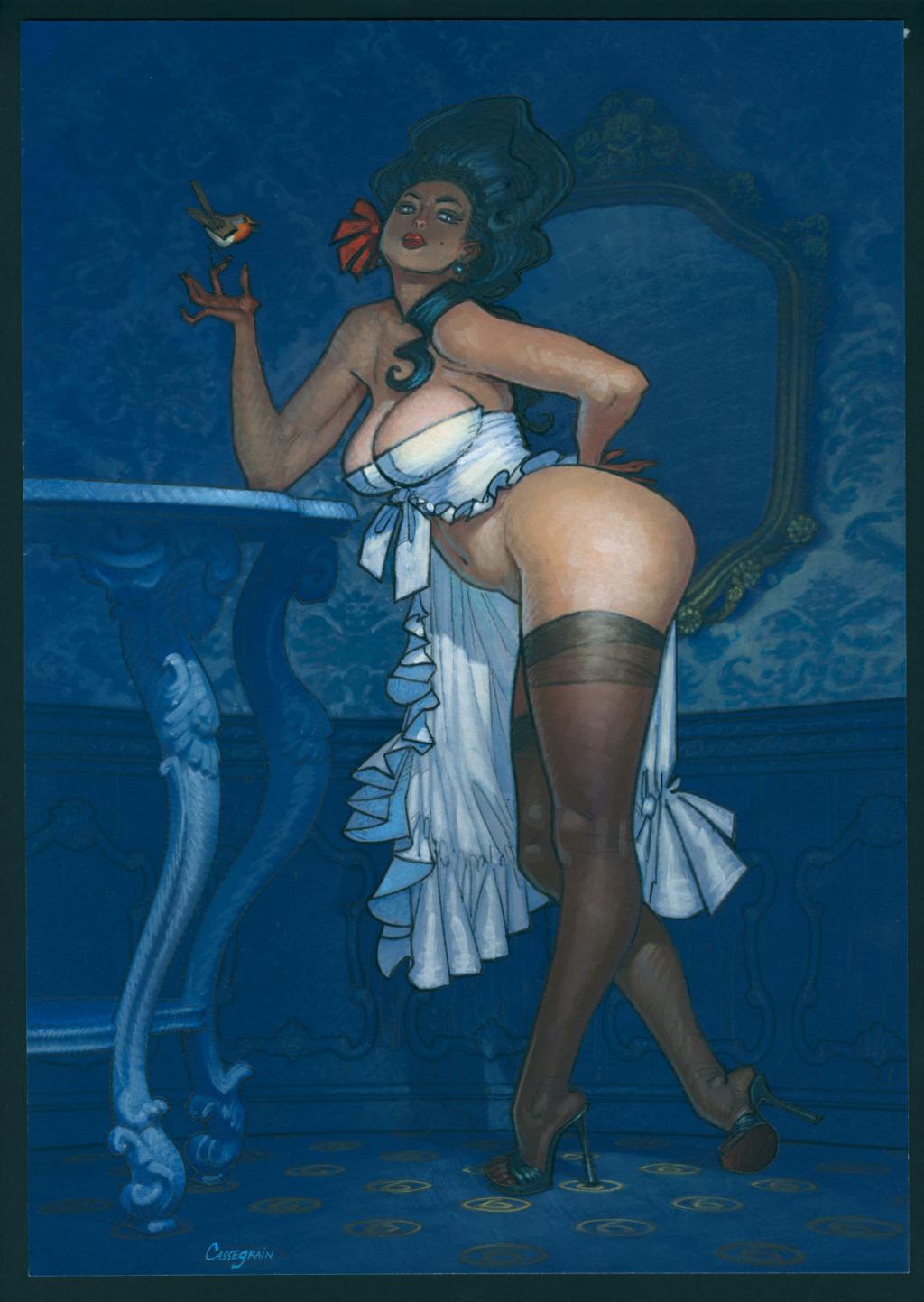 Illustration originale - Didier Cassegrain - Technique mixte - 5639