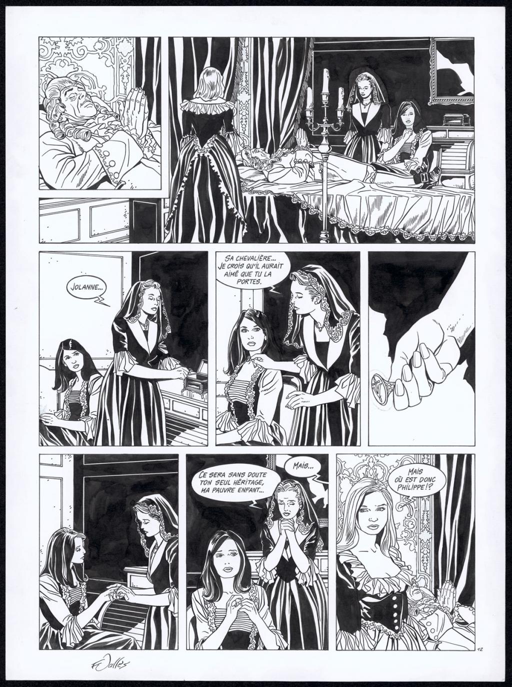 Planche originale n°12 - Francis Vallès - Encre de Chine sur papier - 4374