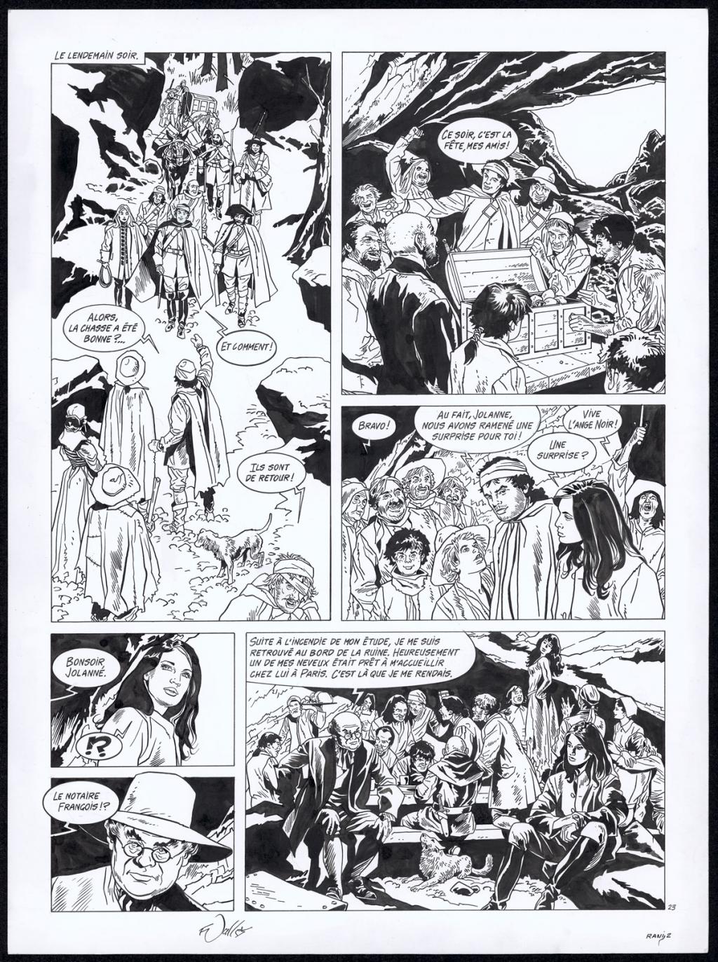 Planche originale n°23 - Francis Vallès - Encre de Chine sur papier - 4372