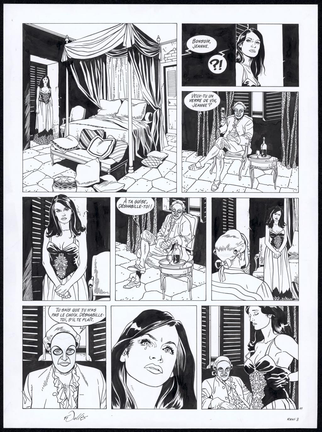 Planche originale n°11 - Francis Vallès - Encre de Chine sur papier - 4369