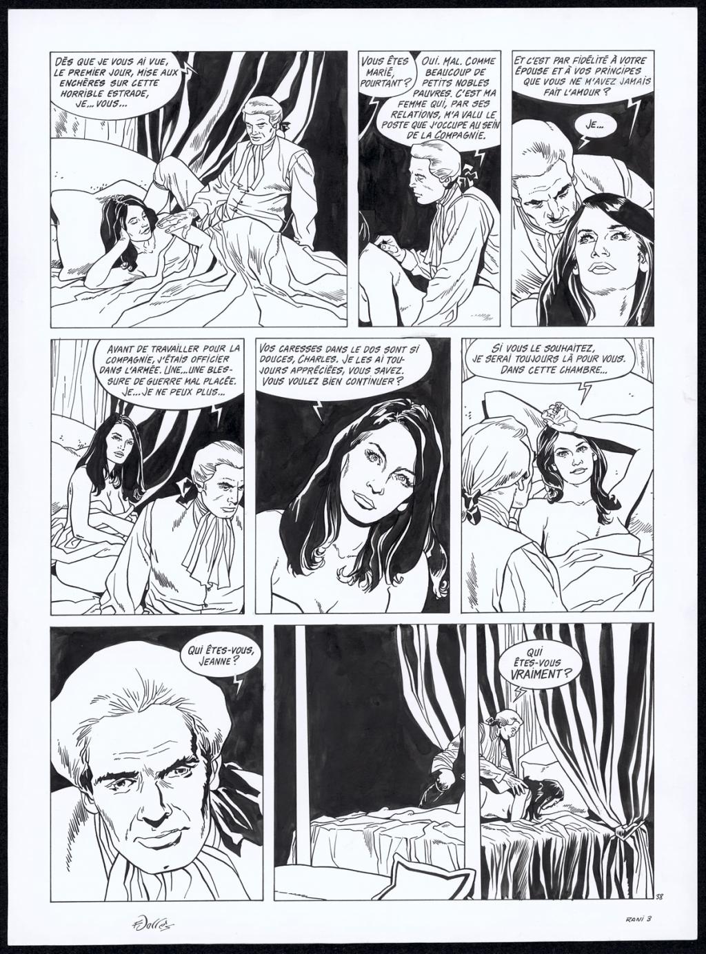 Planche originale n°38 - Francis Vallès - Encre de Chine sur papier - 4368