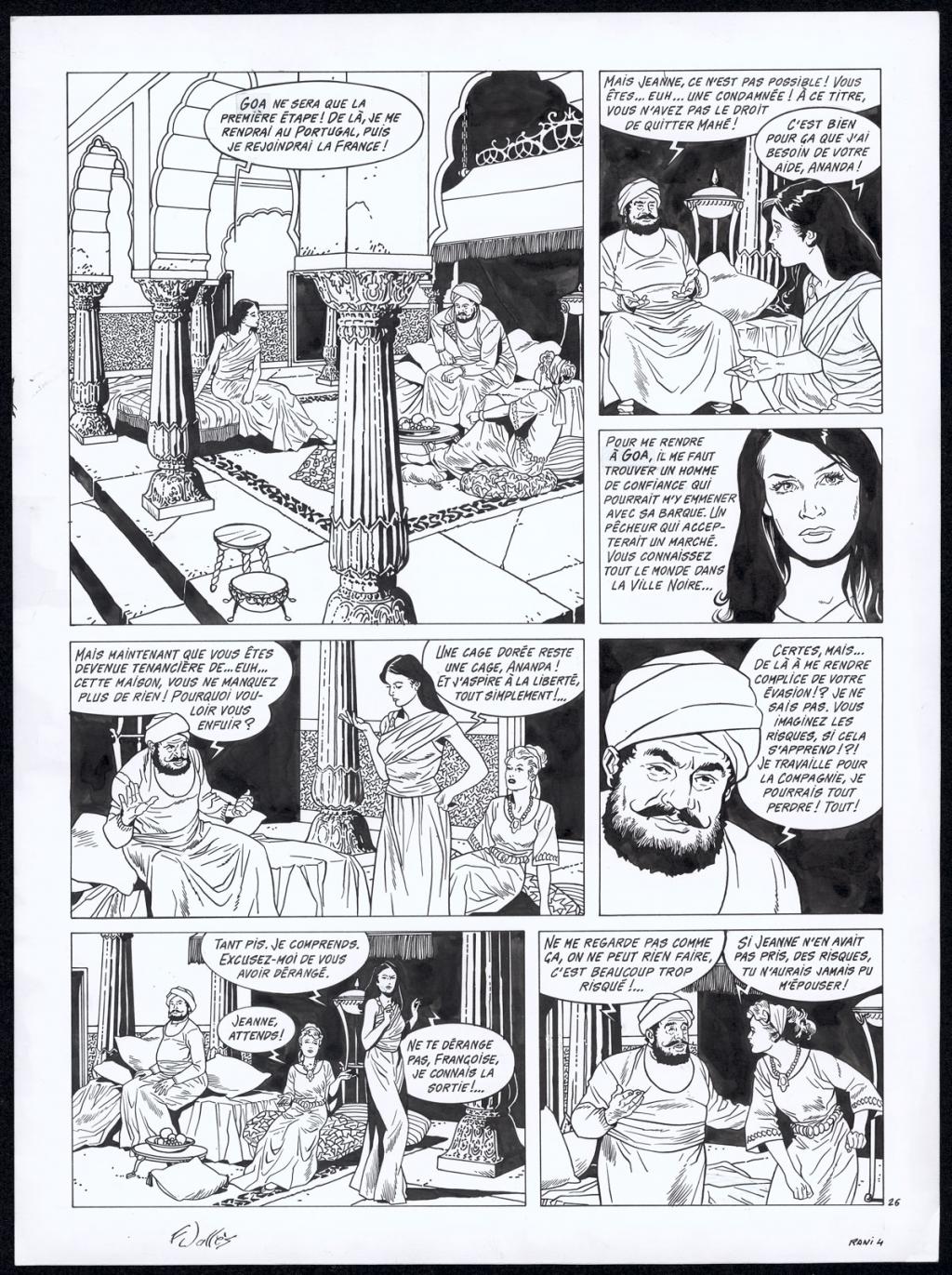Planche originale n°26 - Francis Vallès - Encre de Chine sur papier - 4366