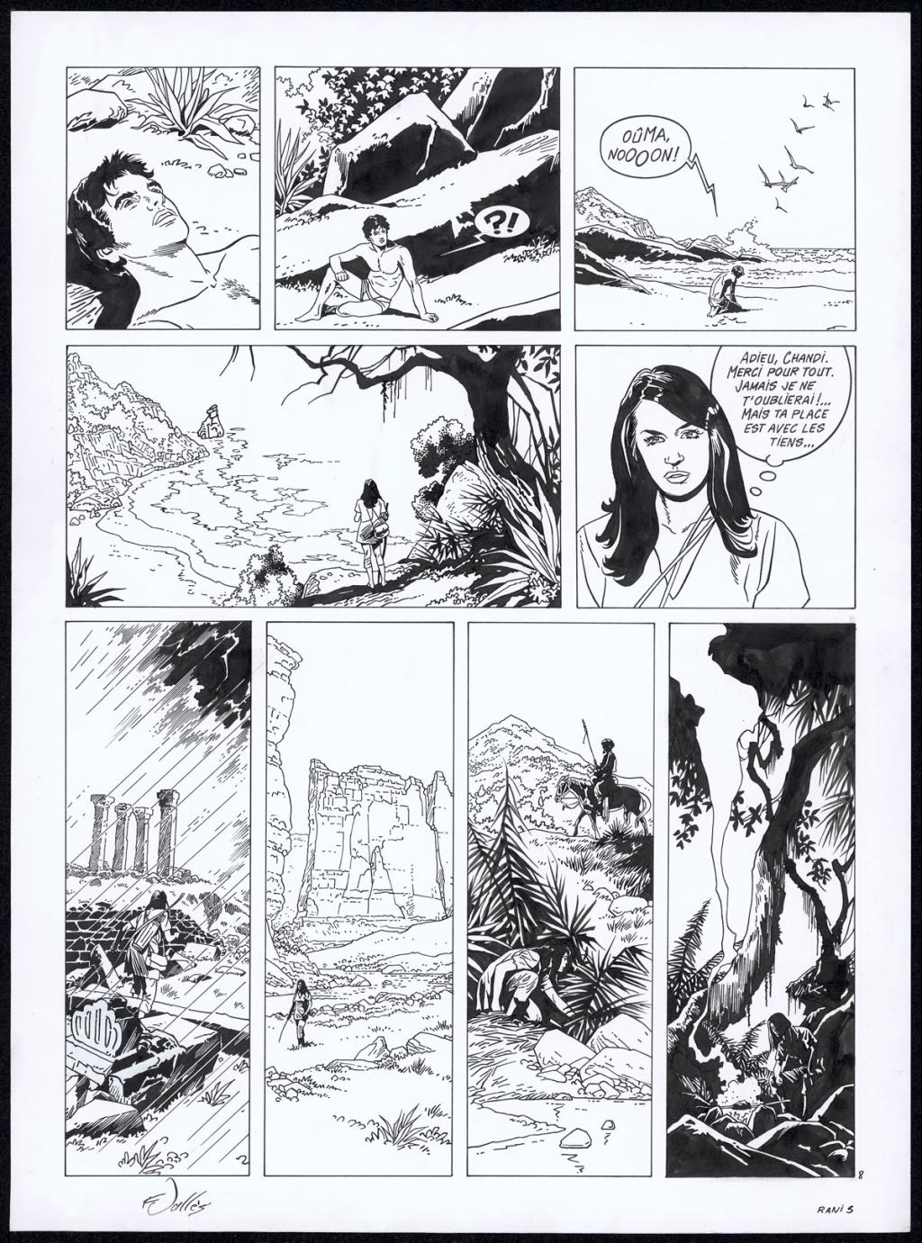 Planche originale n°8 - Francis Vallès - Encre de Chine sur papier - 4361