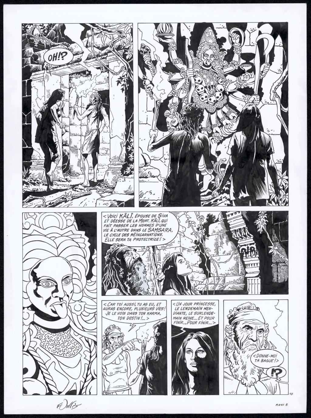 Planche originale n°10 - Francis Vallès - Encre de Chine sur papier - 4360