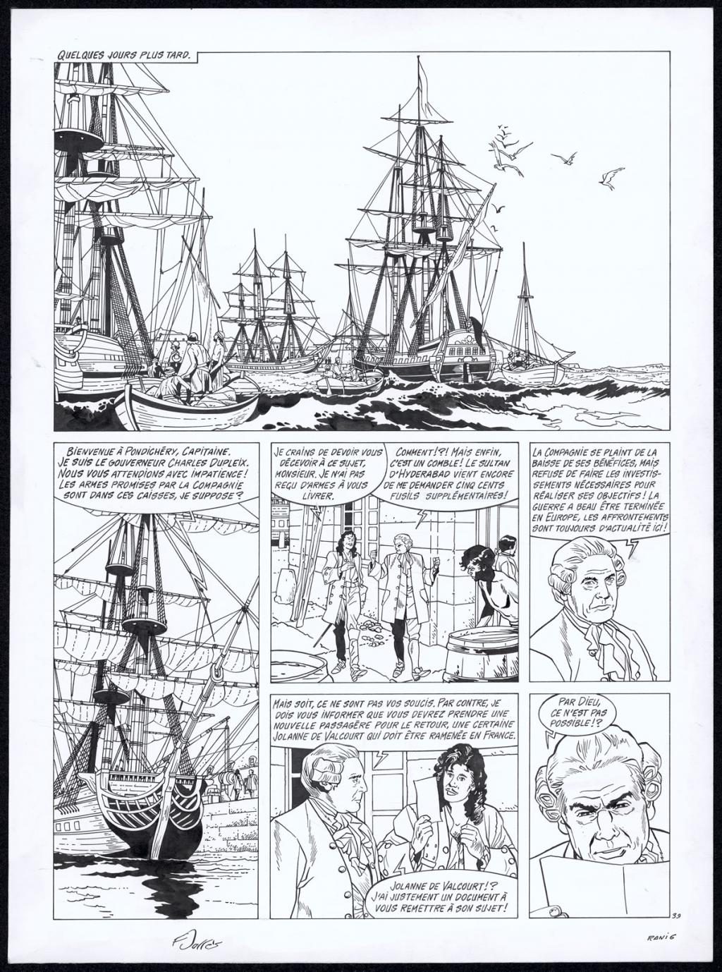 Planche originale n°39 - Francis Vallès - Encre de Chine sur papier - 5592