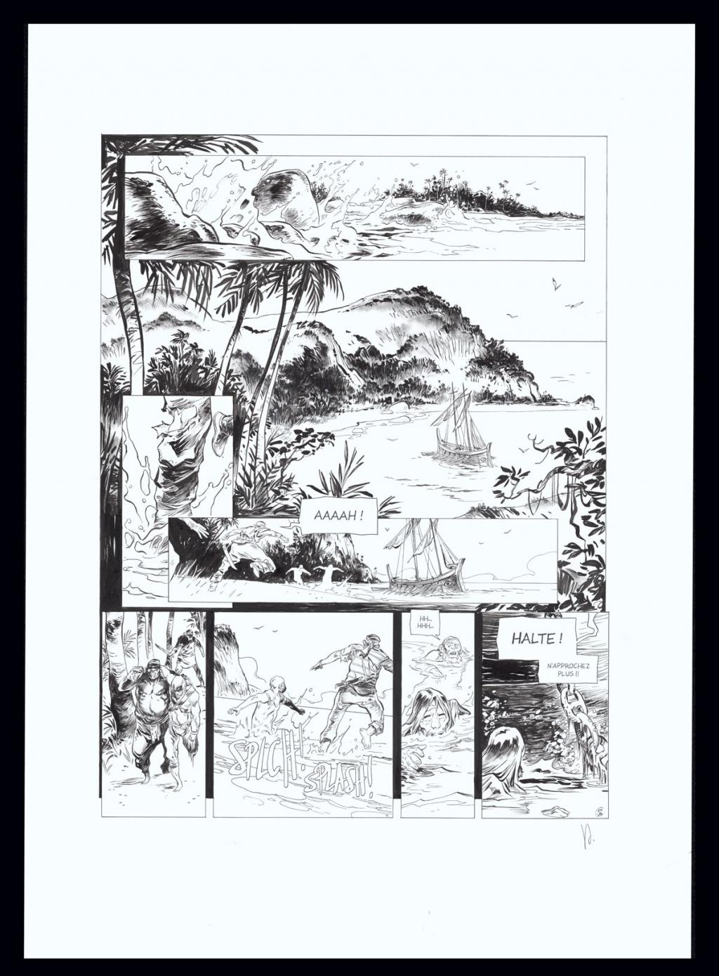 Planche originale n°54 - Virginie Augustin - Encre de Chine sur papier - 4647