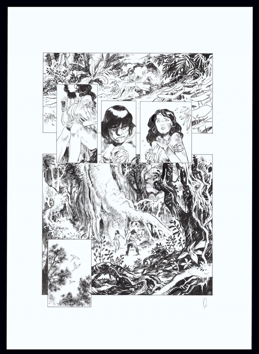 Planche originale n°14 - Virginie Augustin - Encre de Chine sur papier - 4632